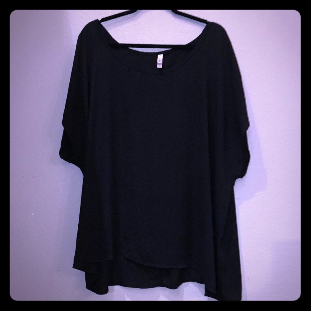Xhilaration Black Flowy Blouse - Size 4X